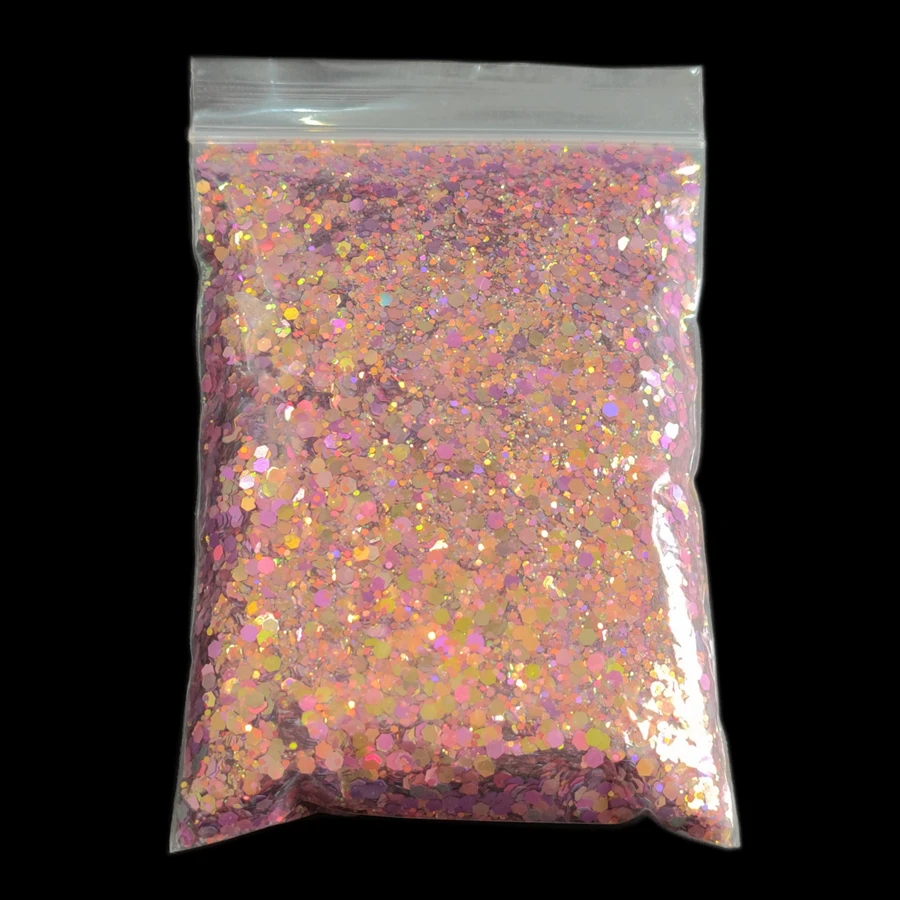 20 g/saco mix camaleão hexágono prego glitter lantejoulas chunky holográfico camaleão glitter brilhante manicure unhas flocos decoração