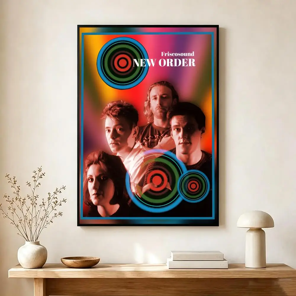 synth-pop band N-New Order Poster Modern Home Decoration Interior Design & Contemporary Wall Art Collection