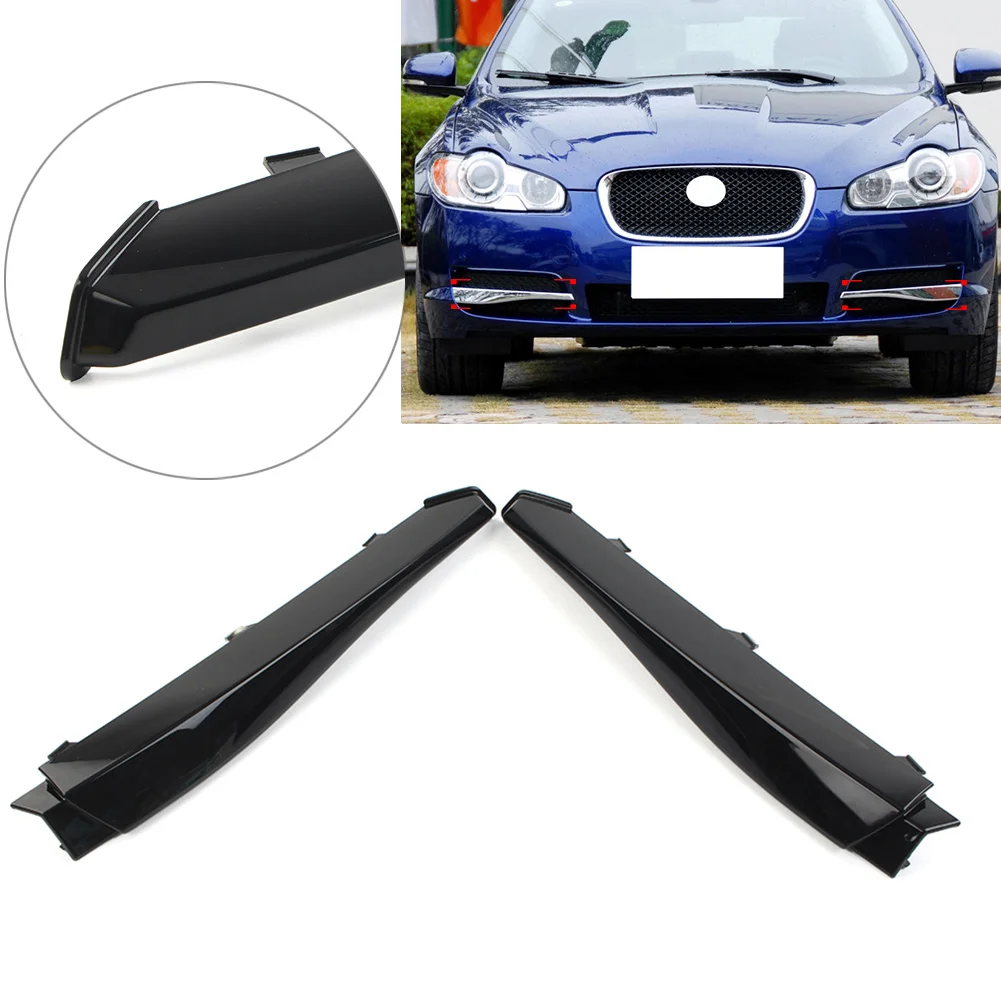 

Glossy Black Car Front Bumper Lower Grille Insert Cover Trim For Jaguar XF 2008 2009 2010 2011 CU0381BL