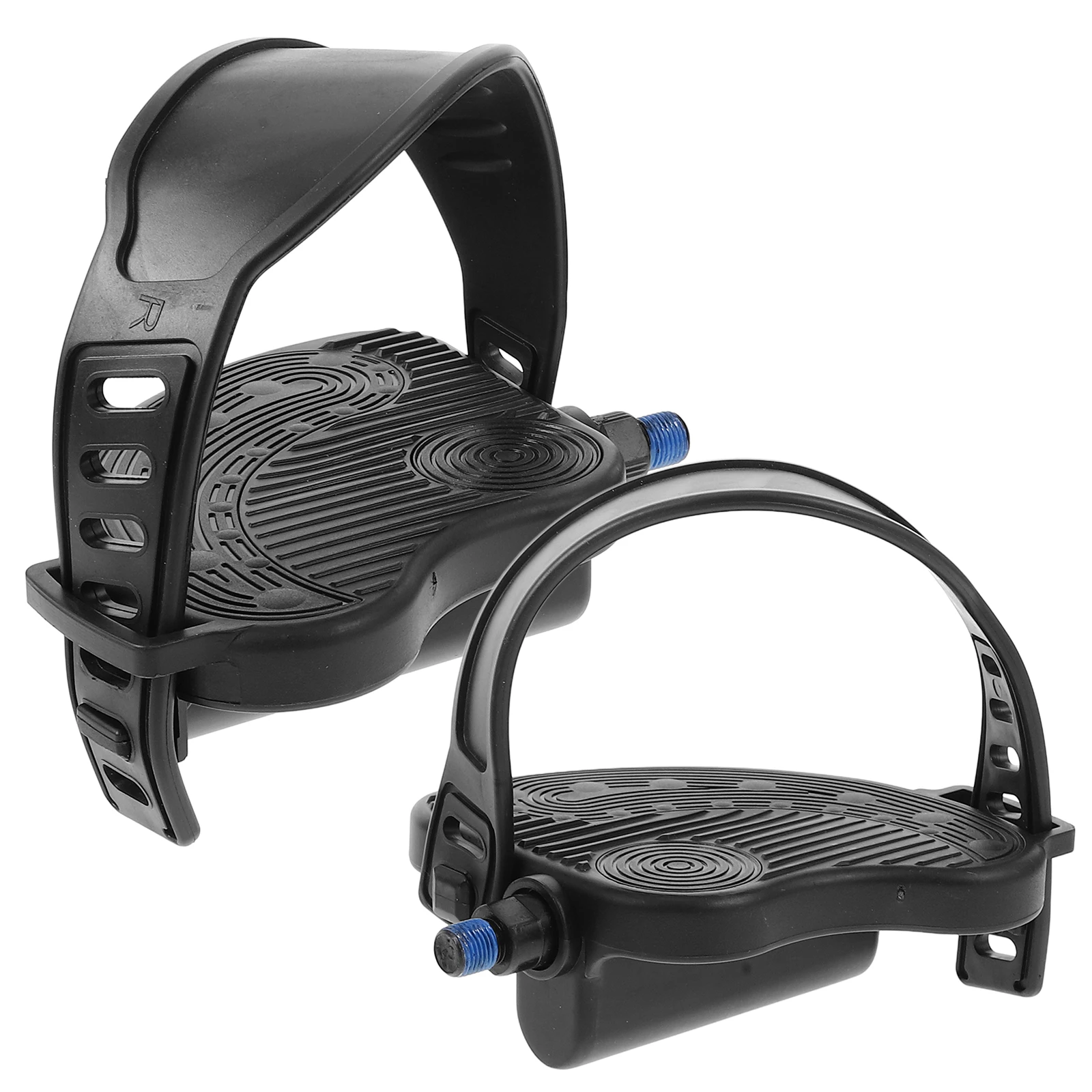 

2 Sets Exercise Bike Pedals Anti-skid Fitness Accessories for Indoor Cycling Durable Large Platform Flat Road Bike Supplies
