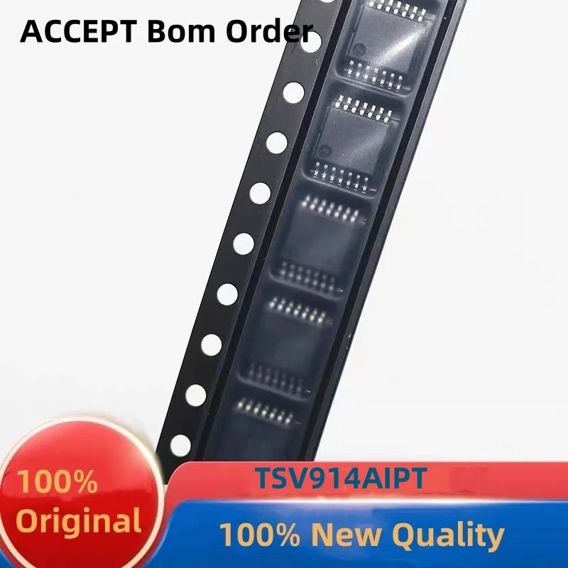 

5PCS 100% New TSV914AIPT TSV994IYPT TSV6294IPT TSSOP-14 Brand New Original Chips ic