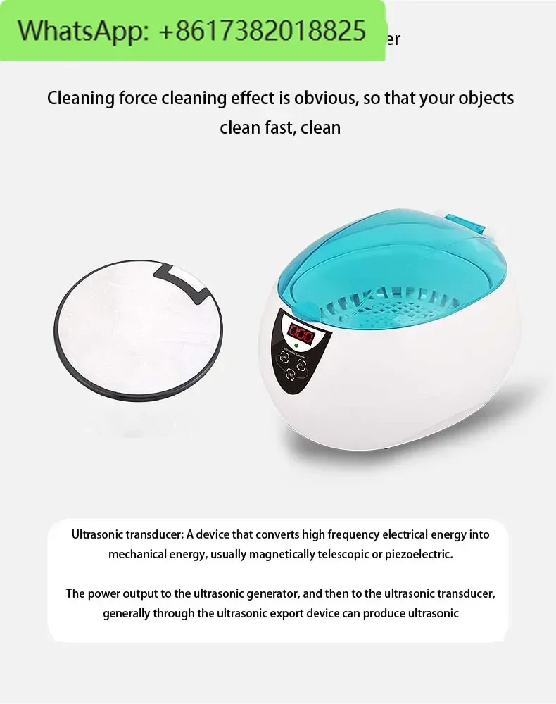 家庭用超音波クリーナー プロフェッショナルジュエリークリーナー 750ML35W 42kHz 5タイマー メガネ 時計 義歯 キー カミソリ ブラシクリーニング
