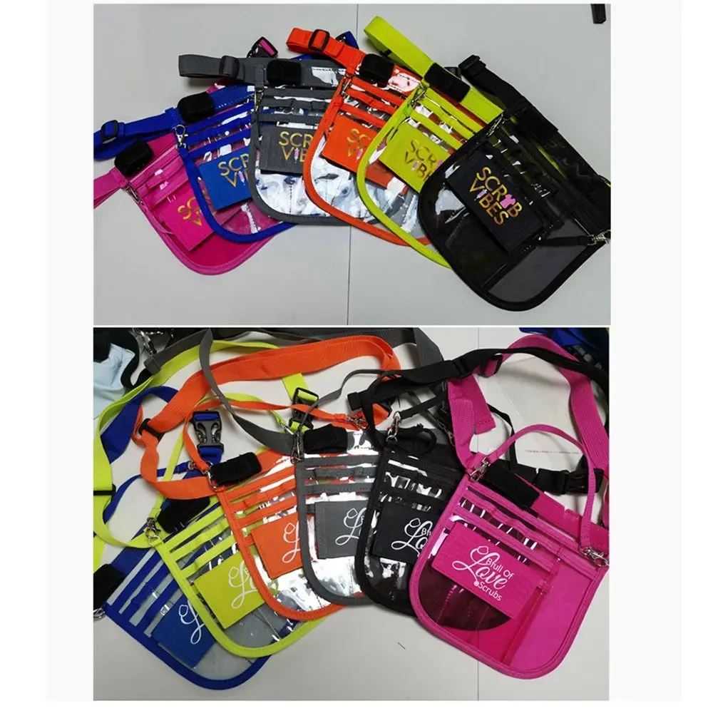 مقاوم للماء ممرضة حزمة مراوح المحمولة متعددة مقصورة ممرضة المنظم حزام الشريط حامل الأشرطة قابل للتعديل البلاستيكية ممرضة الحقيبة