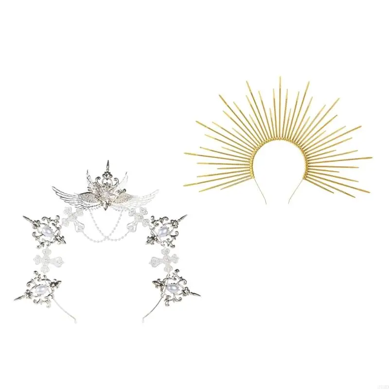 39BD cómodas diademas festivales decorativos festival para cabello para cabello para chicas tocado