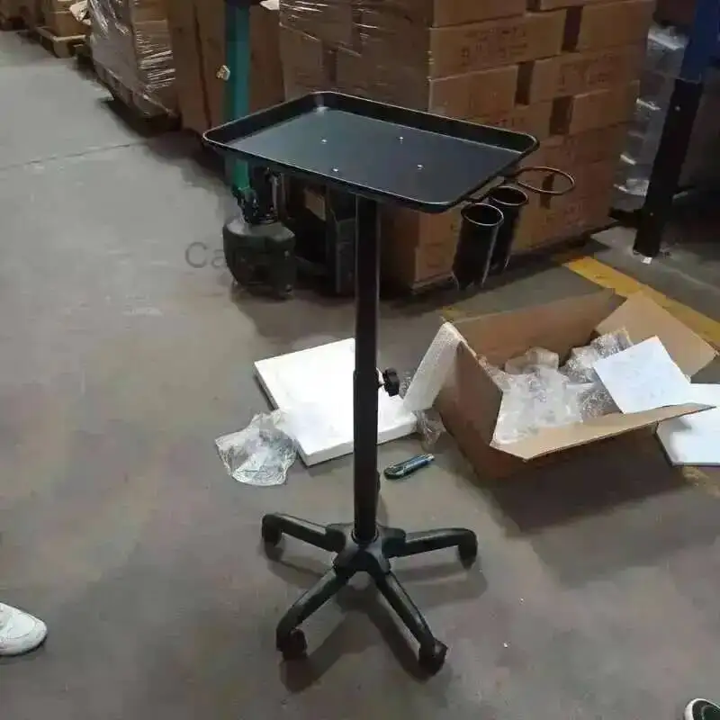 Carro de belleza para salón de soporte, muebles para el cabello, carro de almacenamiento de ruleta, sillas profesionales de 5 velocidades, champú, ruedas de haya para Spa
