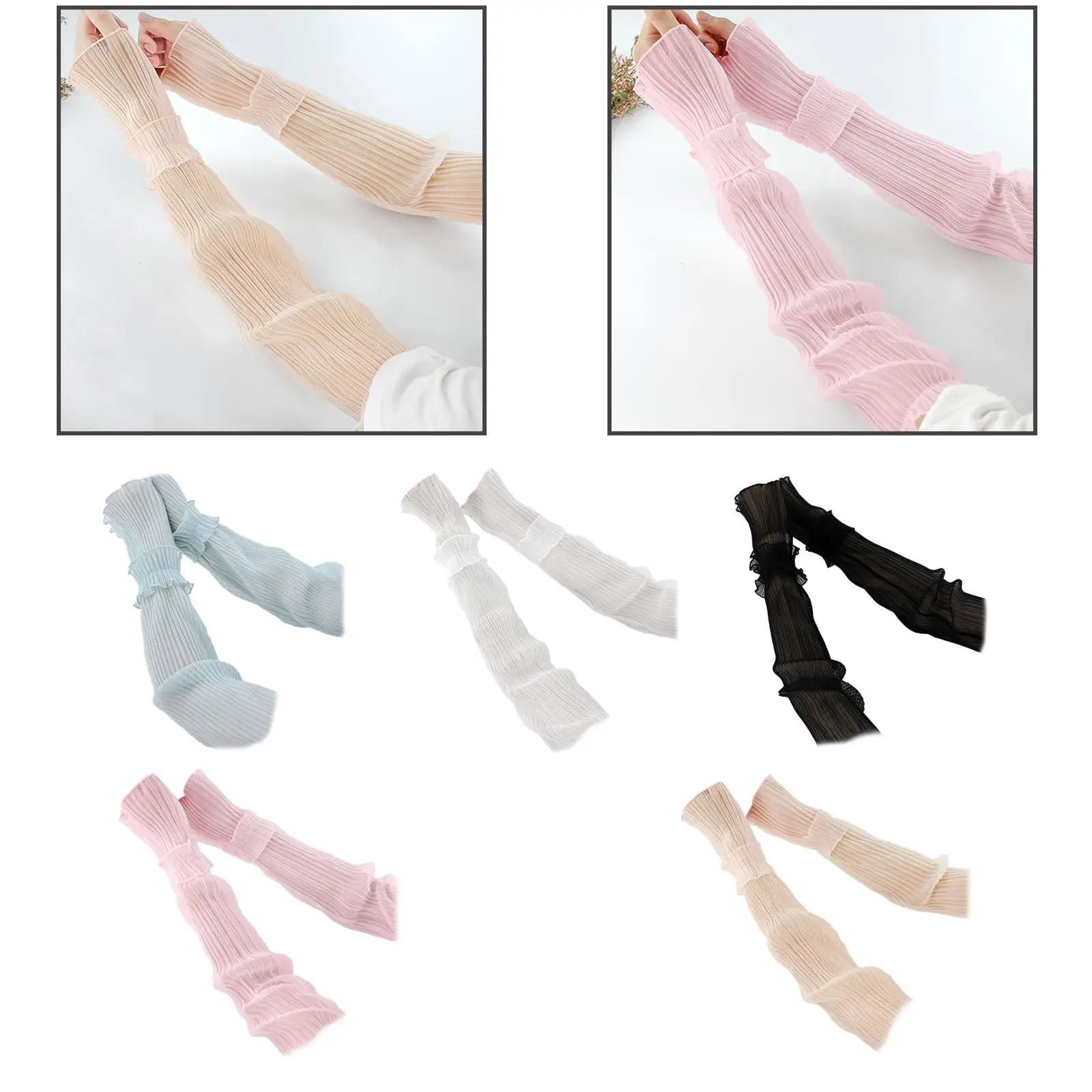 غطاء ذراع صيفي للشاطئ بأكمام للحماية من الشمس للجري والبستنة وركوب الدراجات