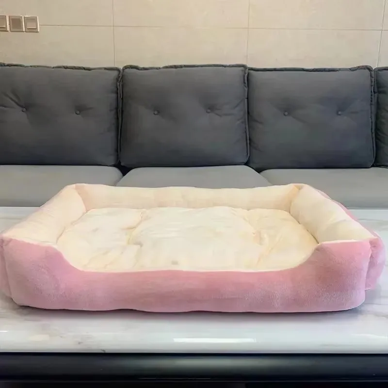 Weiche Plüsch-Bettmatte für Kleine Hunde und Katzen, Komfortable Schlafmatte Ideal für Welpen und Kleine Rassen – Detail 3