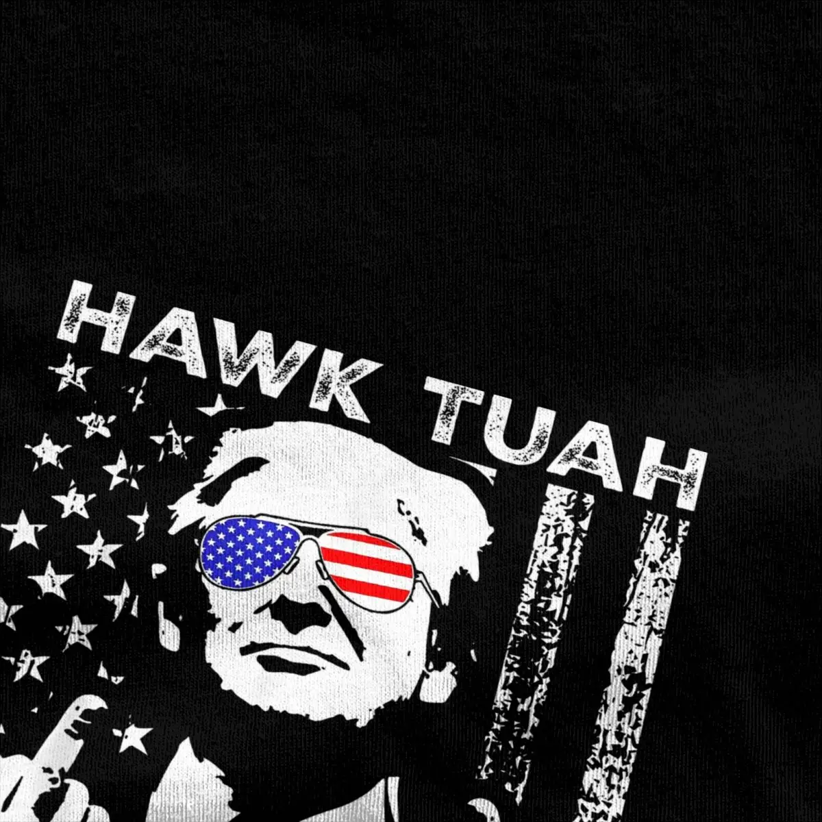 Oversized T-Shirt Hawked Tuahed Viral Election Parody Cotton T-Shirts Fashion Tshirt for Men Beach Aesthetic Short Sleeve Tops