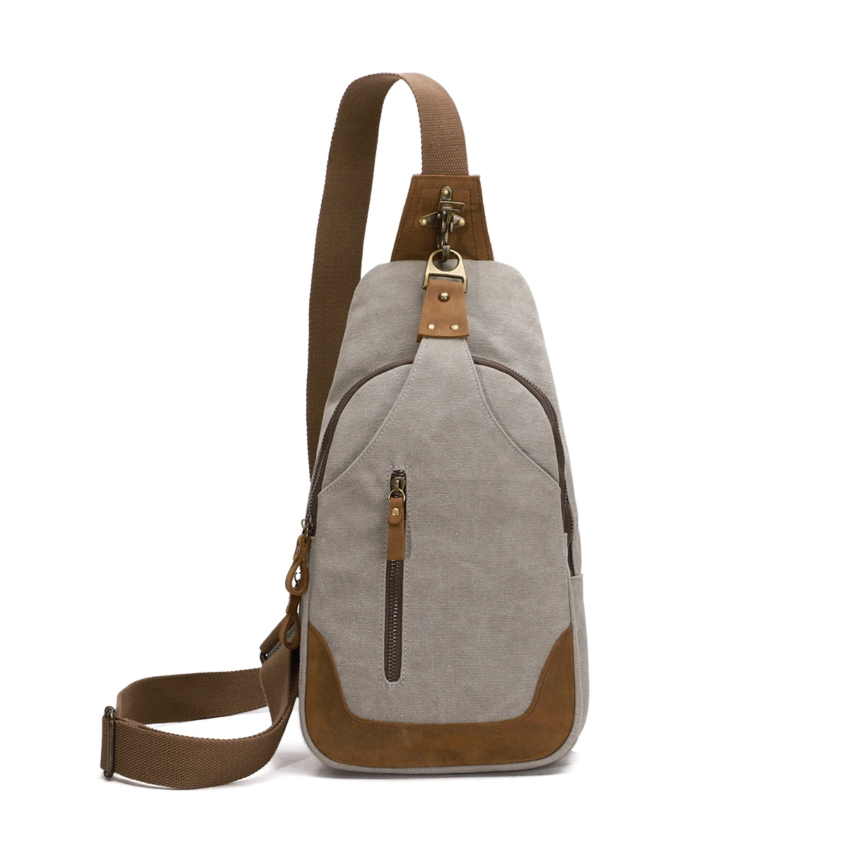 KL928 Canvas Sling Bag Crossbody Backpack Shoulder Casual Rucksack for Men Women