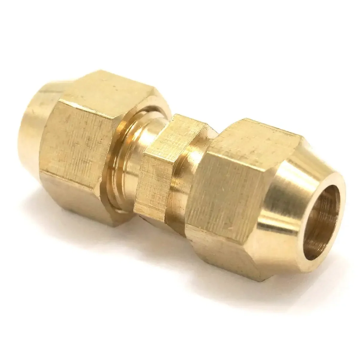 Flare Rohr OD 8mm x Flare Rohr OD 8mm Messing Flare Stecker Rohr Pneumatische Fitting mit Kurzen flare Mutter