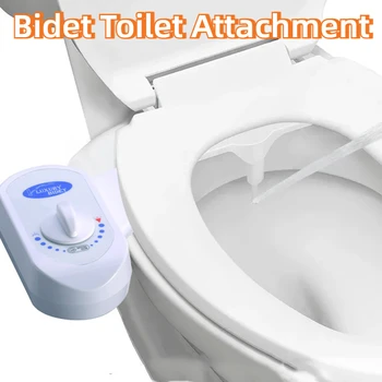 비데 변기 시트 부착물, 비전기 자동 세척 조절 수압, 듀얼 깍지 엉덩이 세척 분무기, 개인 위생 