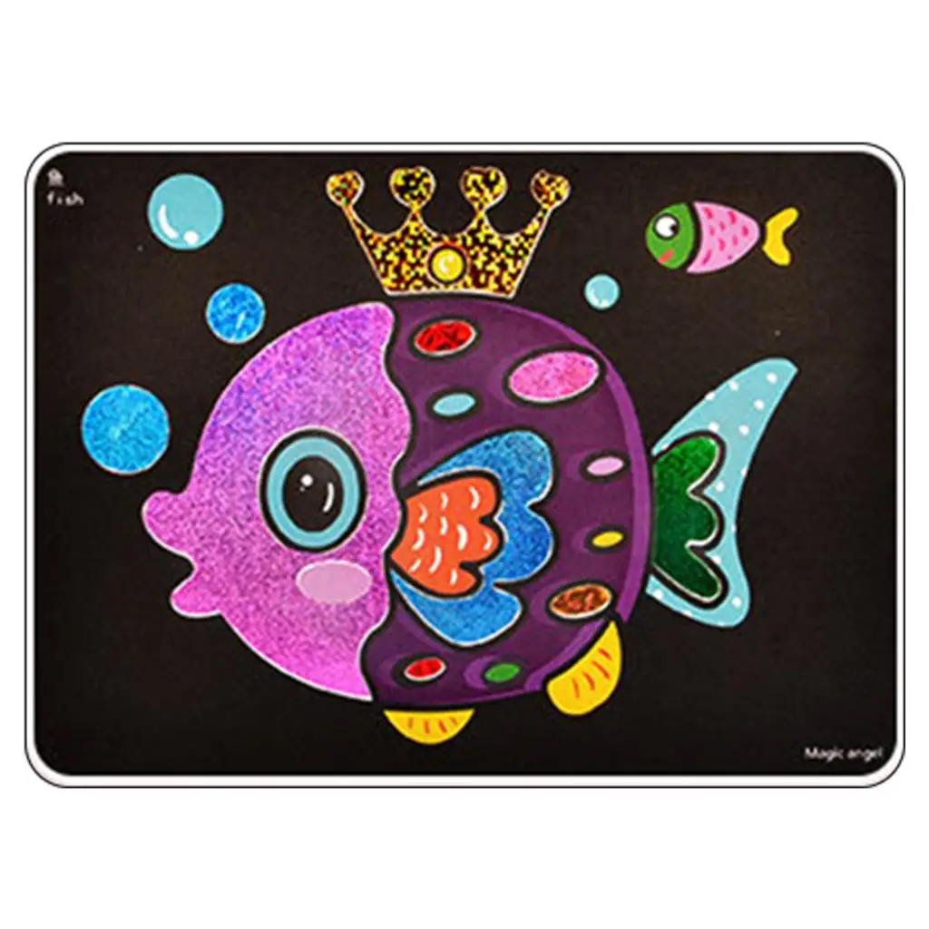 Aprendizagem desenho brinquedos diy transferência adesivo pintura artesanato prancheta