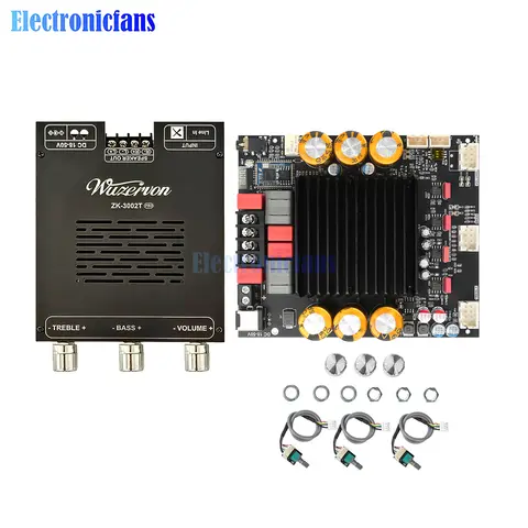 3002T PRO Qualcomm TPA3255 Chip QCC3034 Bluetooth Digitale Versterker Board 300 W + 300 W met APTX Lossless Audio