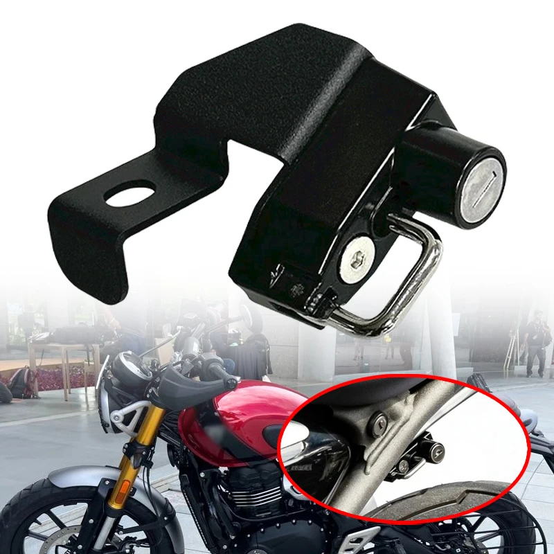 

Fit For Speed400 Scrambler400X Scrambler 400X 2024-2025 Motorcycle Helmet Lock Mount Hook Side Anti-theft Security Accessories