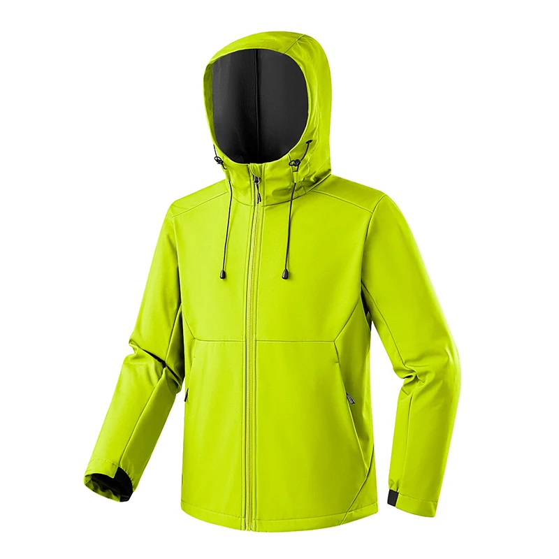 2026 Autumn Winter Men Women Softshell Jackets Waterproof Windproof Hooded Outdoor Hiking Jacket Mountaineering Shell Coat