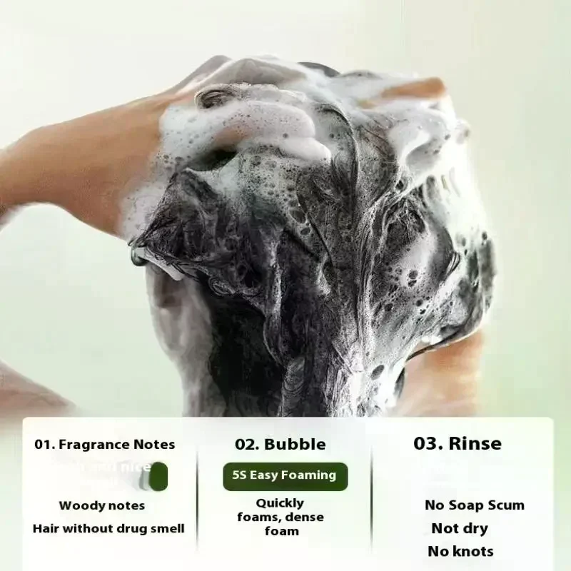 120 جرام صابون عشب عثماني مصنوع يدويًا بشكل فعال لتنظيف فروة الرأس وتقوية جذور الشعر وتقليل تساقط الشعر صابون نباتي #5