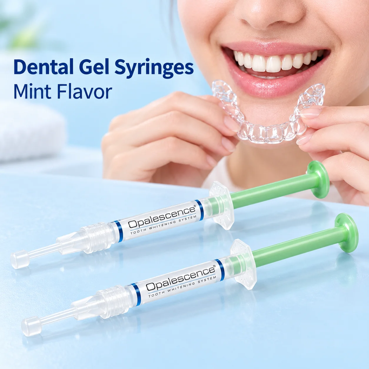 Tray Use Teeth Whitening Gel With Mint Flavor And A Syringe Style Applicator For Dispensing Into Dental Trays For Dental Care