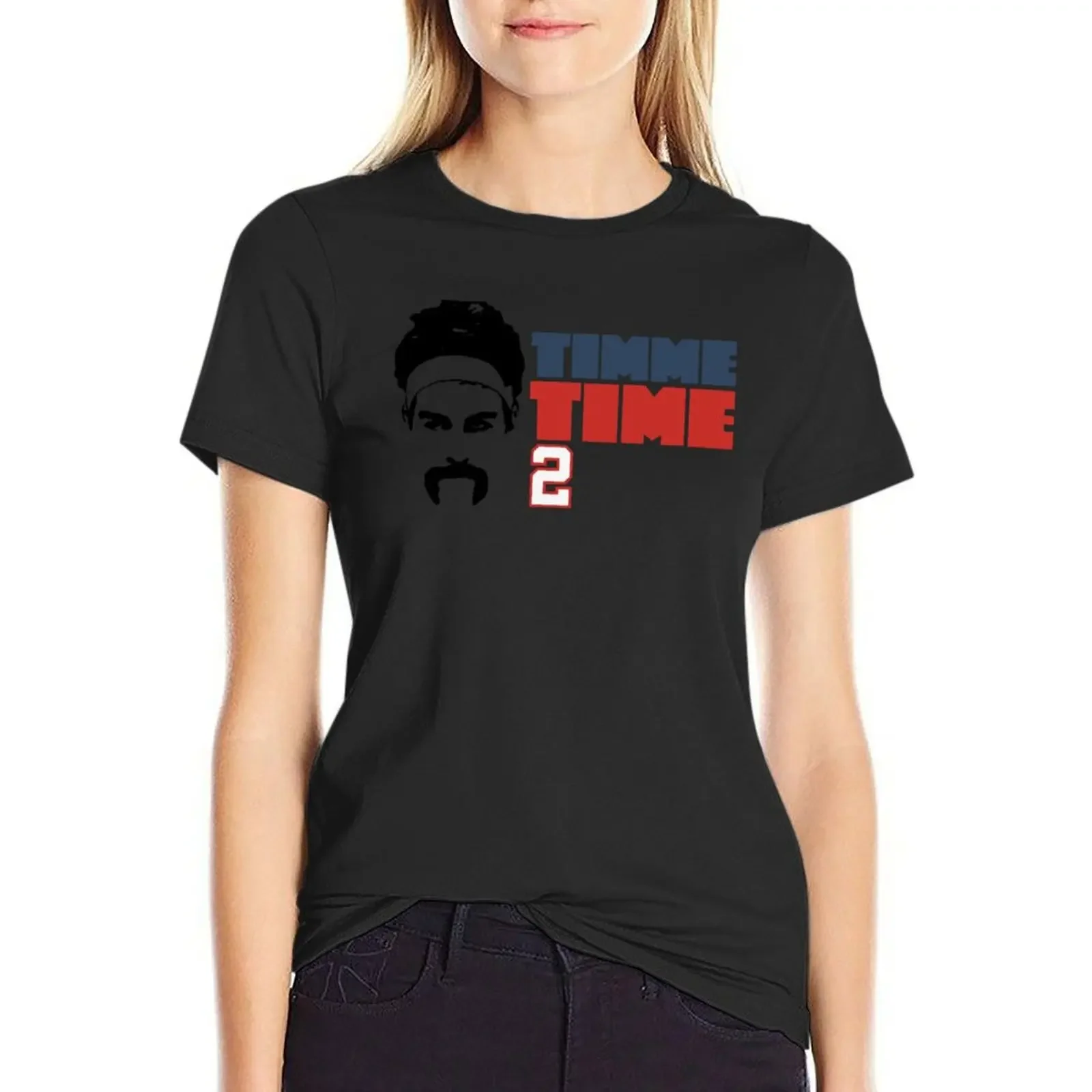 

Drew Timme // Timme Time T-Shirt summer top sports fans hippie clothes female Woman fashion