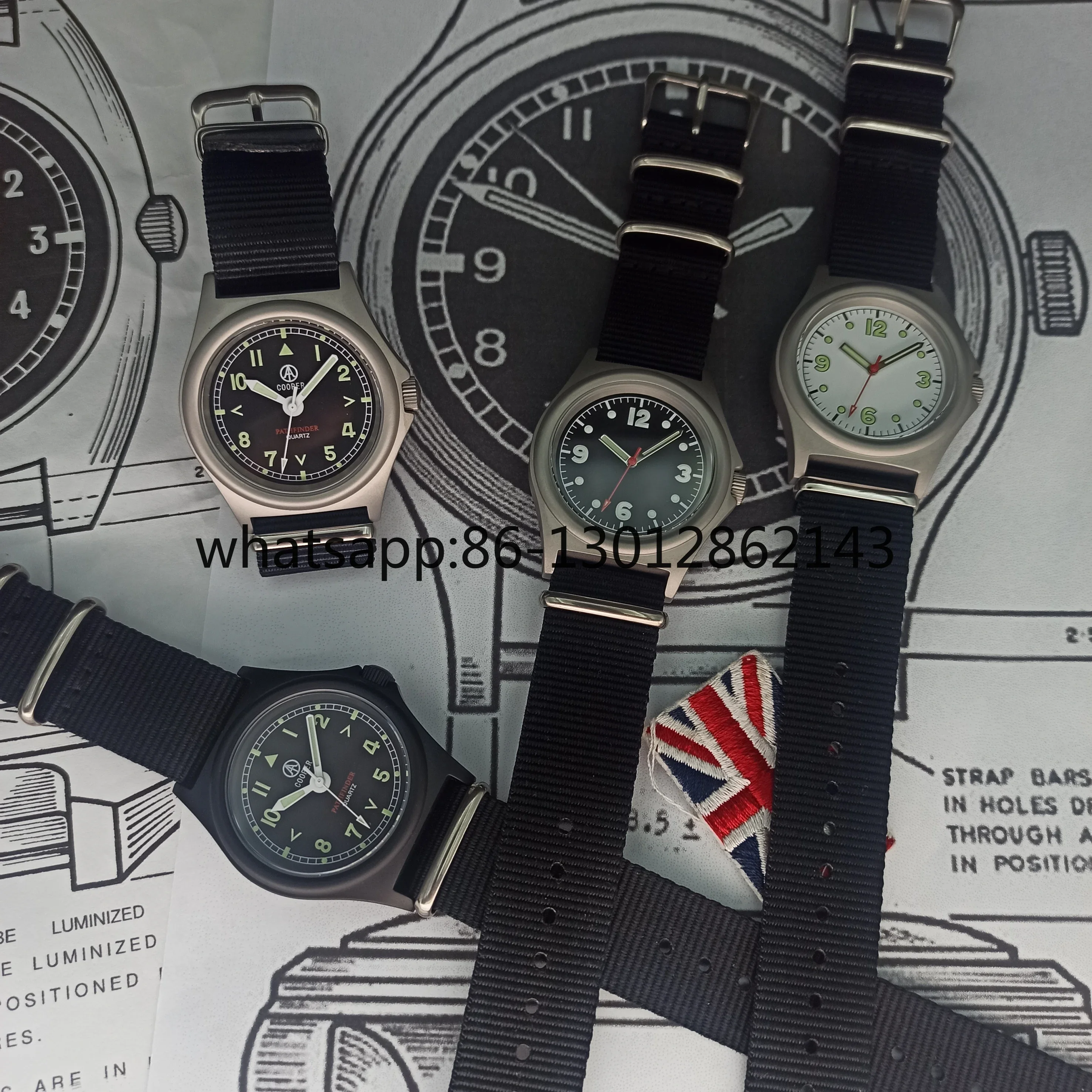 

Waterproof 100m quartz army