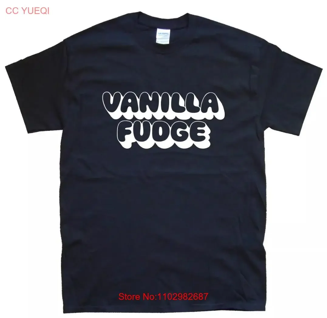 ФУТБОЛКА VANILLA FUDGE размеры S M L XL XXL 3 4 цвета Черный Белый винтаж Промытая повседневная дизайнерская одежда Универсальная Дышащая