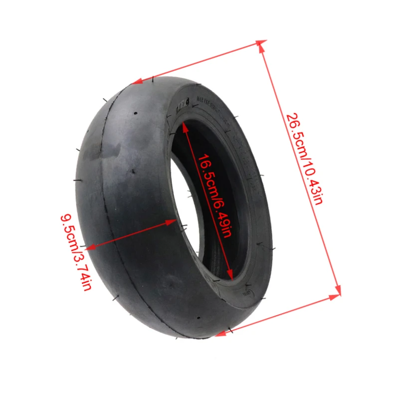 Scooter Tire Upgrade Kit Includes 90/65-6.5 Tubeless Tires and Essential Inner Tubes