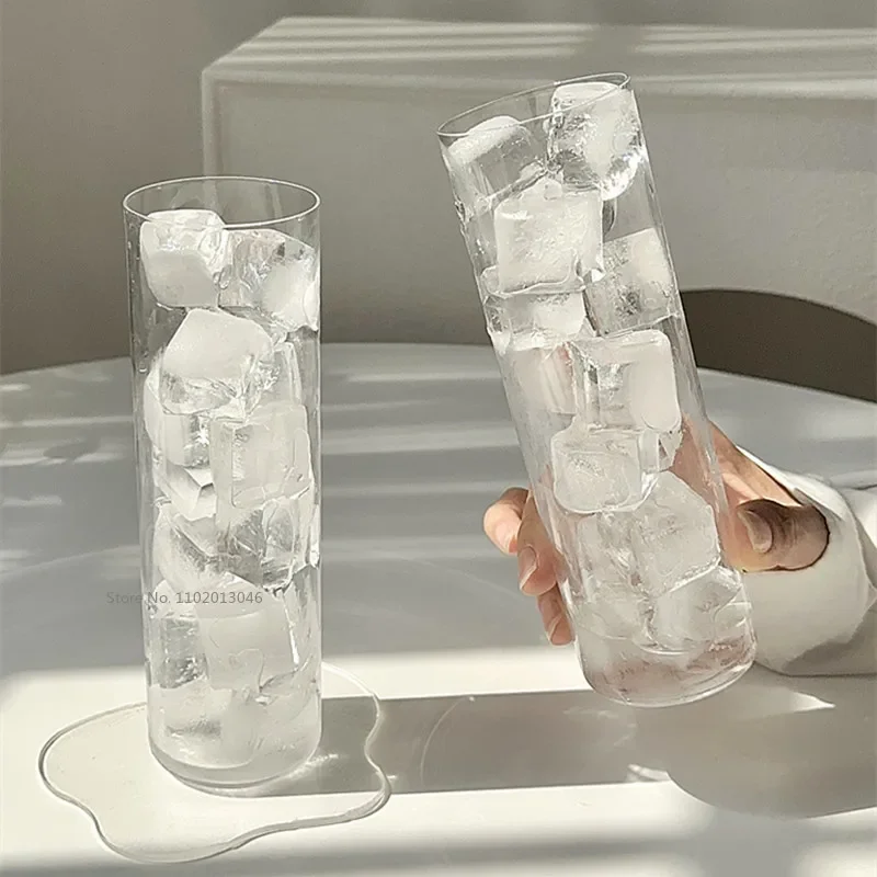 1PCS Japanese Style Highball Long Straight Colin Glass Cocktail Glass Island Iced Tea Glass Copo Long Drinking Glasses