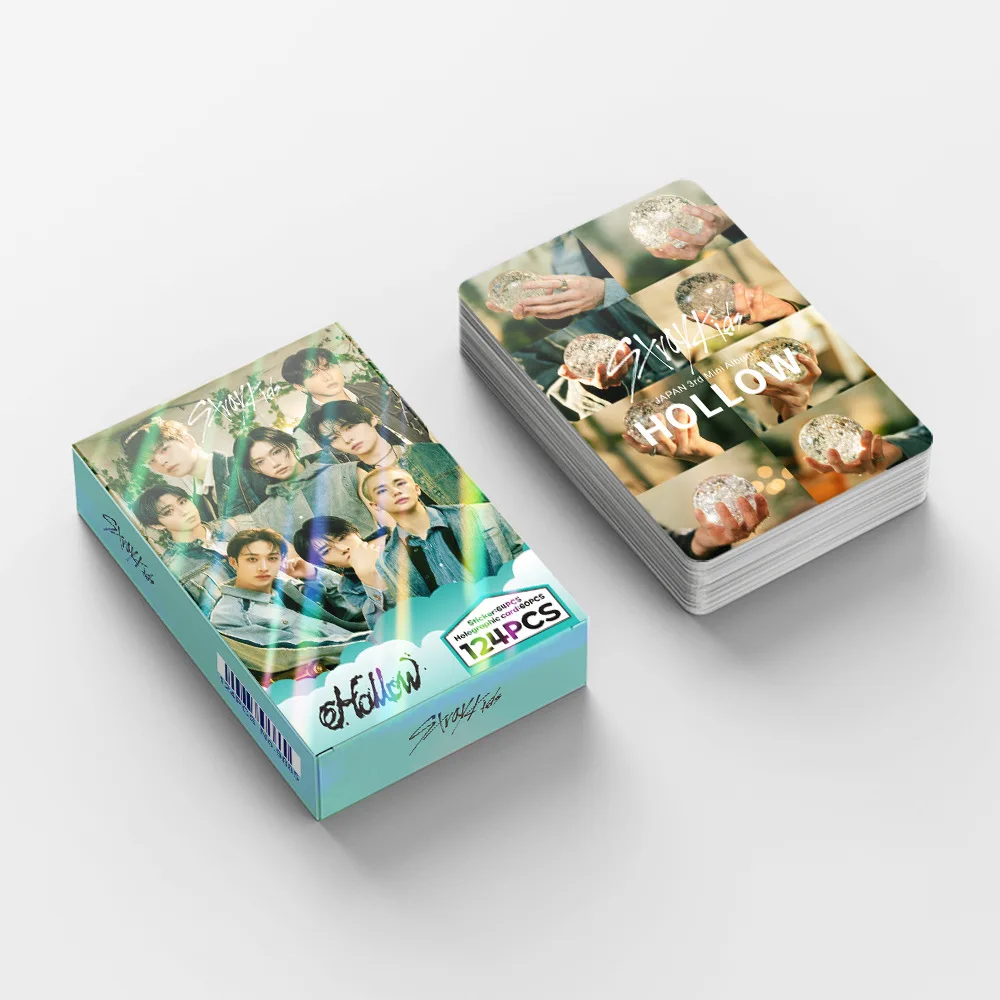 124 pièces carte laser carte à collectionner STRAYKIDS mini nouvelle carte flash creuse exclusive SKZOO star photo carte LOMO