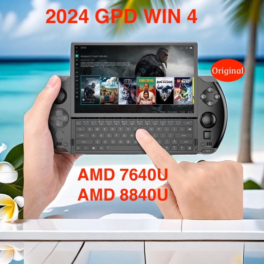 

GPD WIN 4 WIN4 2023-2024 AMD 7640U/8840U 6-дюймовый портативный мини-ноутбук с сенсорным экраном для игрового плеера Black Myth Wukong