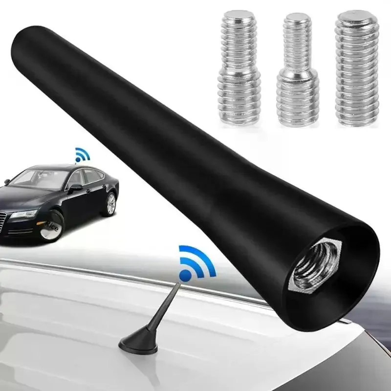 Universal Car Antenna Mini Short 6.5cm Strong AM FM Radio Reception Waterproof Car Roof Mount Accessory for SUV Truck Pickup view 3