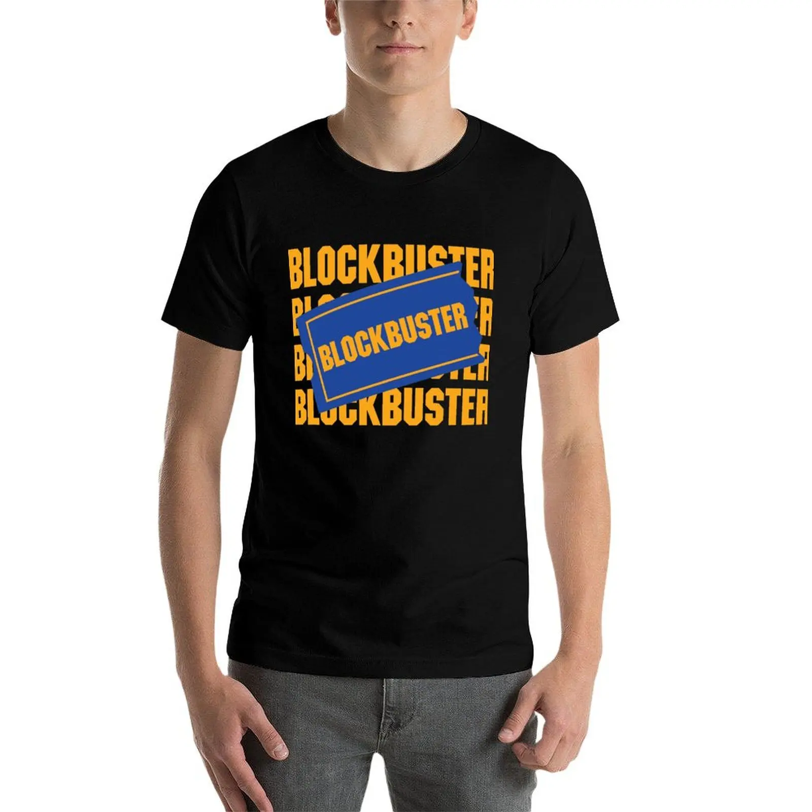 

Blockbuster Video Rental Store Logo T-Shirt man t shirt graphic t shirts for man graphic funny t shirt man plain T-Shirt