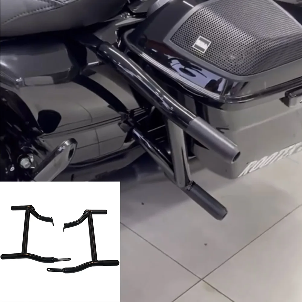 

Motorcycle Club Style Saddlebag Guard Engine Guardfor Harley Touring Road Street Glide Special Electra Glide Road King 2014-2023