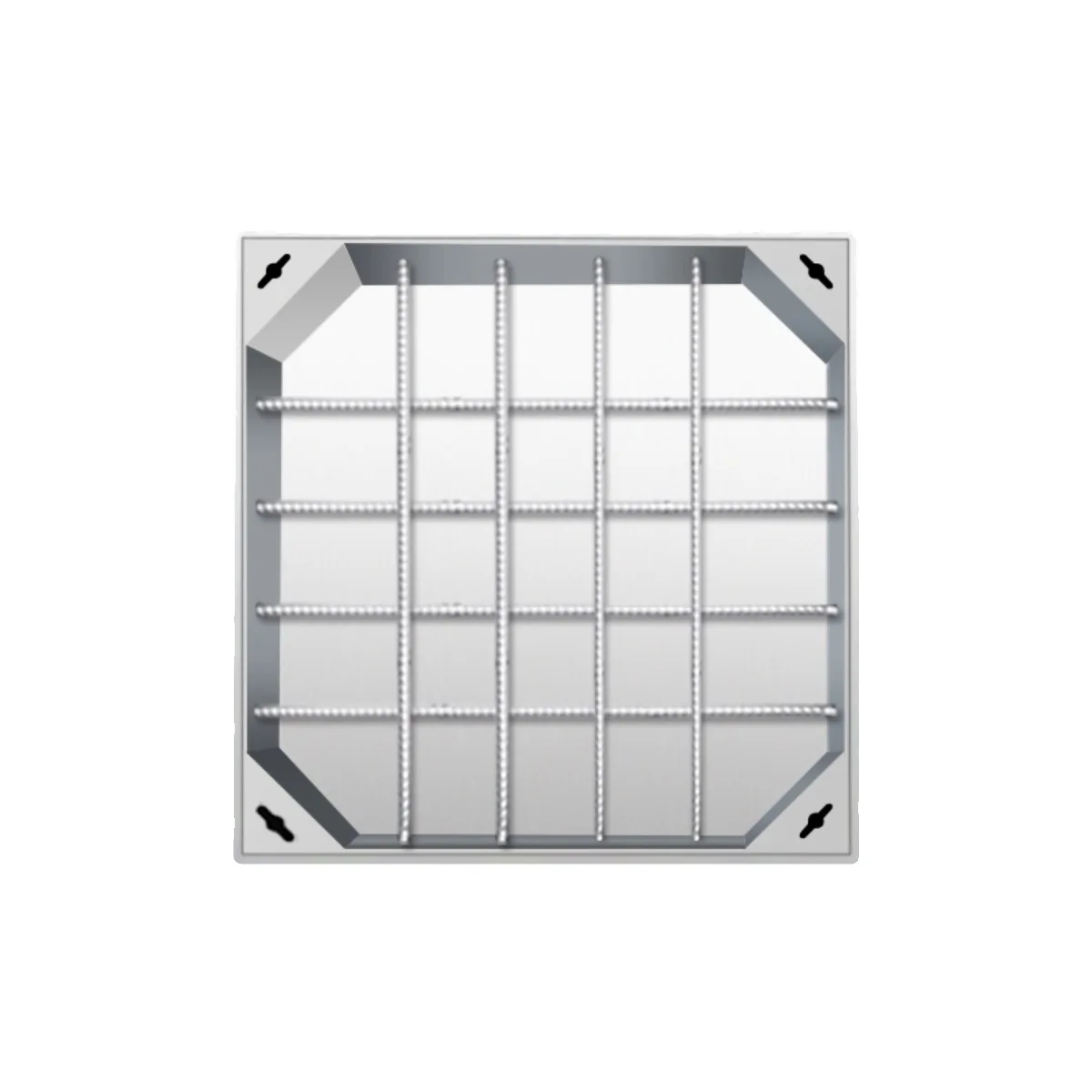 Stainless steel invisible manhole cover square decorative manhole cover courtyard inspection manhole