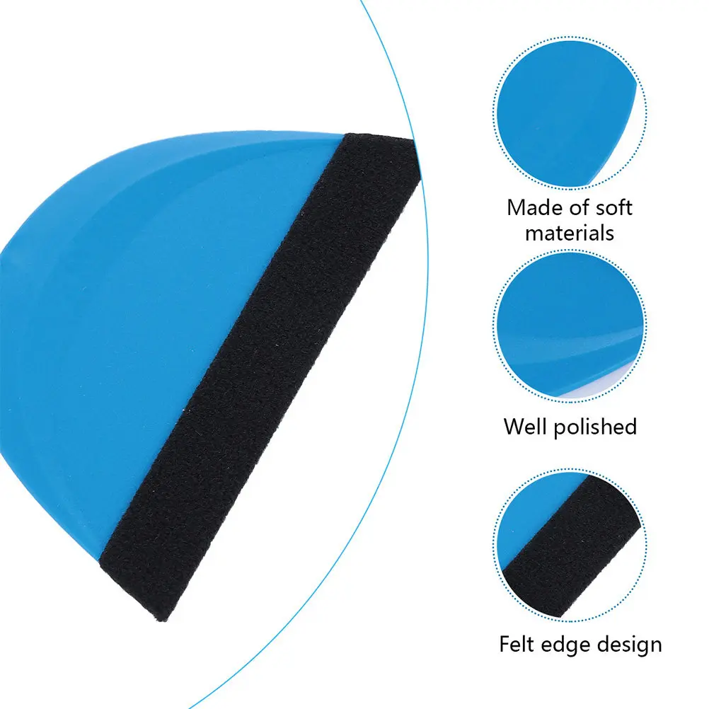 2Pcs Car Film Scrapers Felt Edge Plastic Squeegee Professional Car Vinyl Scraper Wrapping Tool Vehicle Film Sticking