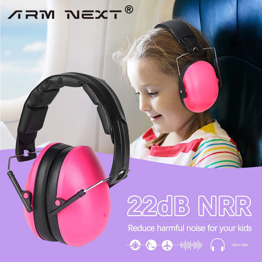 Hearing Protection Noise Cancelling Muffs Foldable Kids Ear Defender Sleeping Soundproof Earmuffs Baby Ear Protector Cover