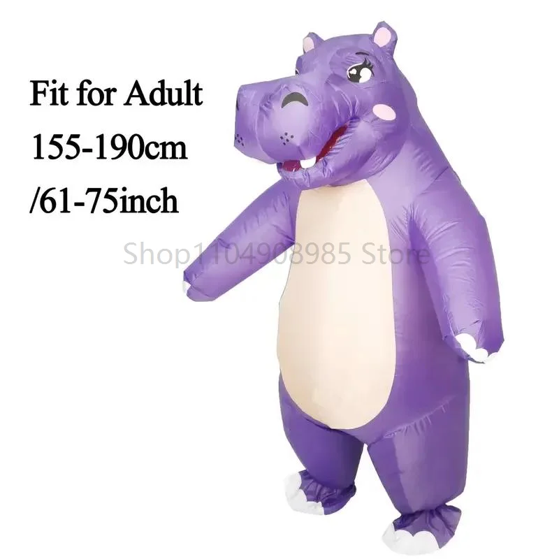 

Inflatable hippo costume hippo jumpsuit novelty inflatable costume dress up fun masquerade party cosplay dress up