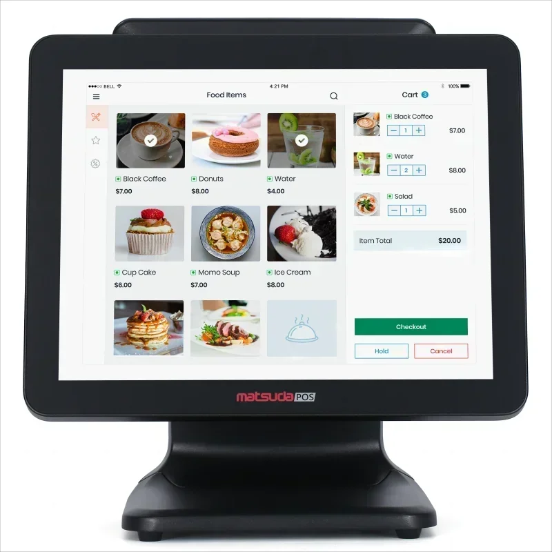 New Manufacturer 15" Catering POS Terminal 10 Capacitive Touch J4125 8GB 128GB Cash Register