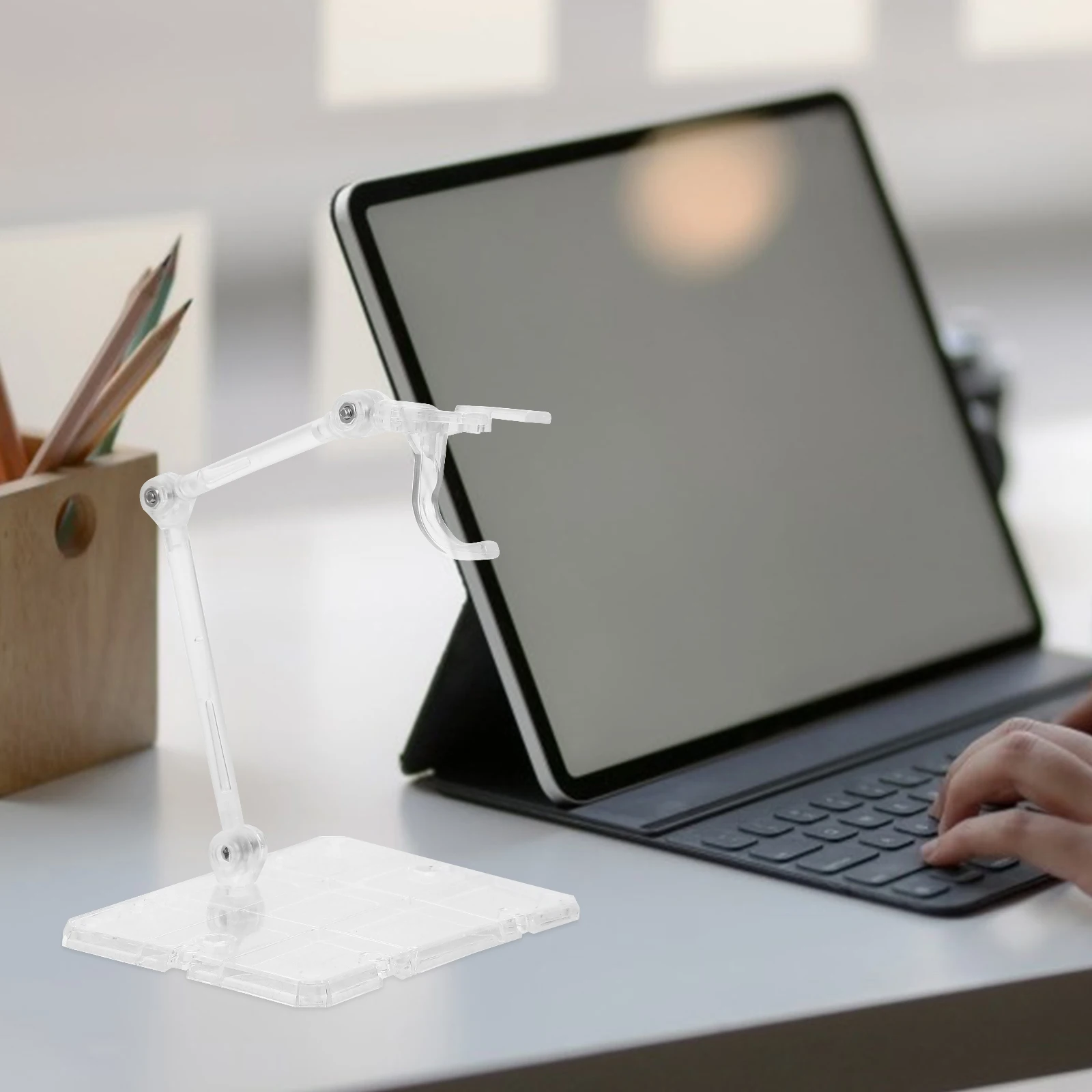 

Action Figure Stand Plastic Adjustable Stable Display Rack for Home Store Desktop Display Support Holder Action Figure Stand