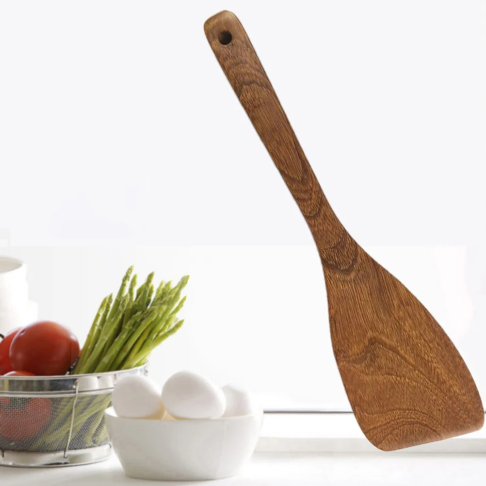 

Natural Nonstick Wooden Eco-Friendly Kitchen Utensil Safe For Non-Stick Cookware Cooking Spatula Wood Spatula For