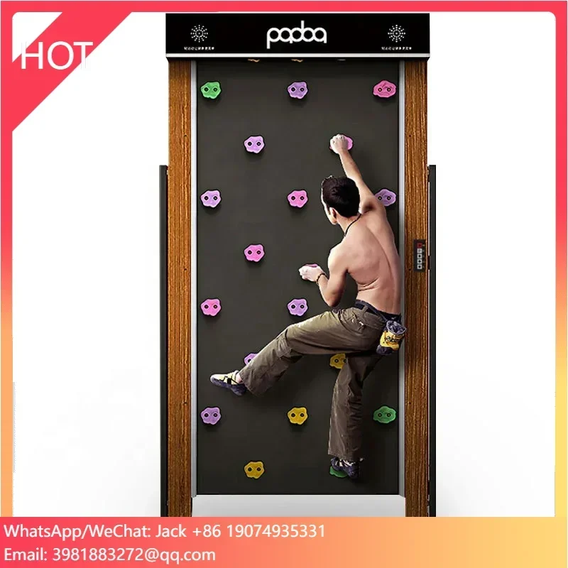 Endless indoor climber electric climbing device kids wooden climbing wall interactive rock climbing treadwall