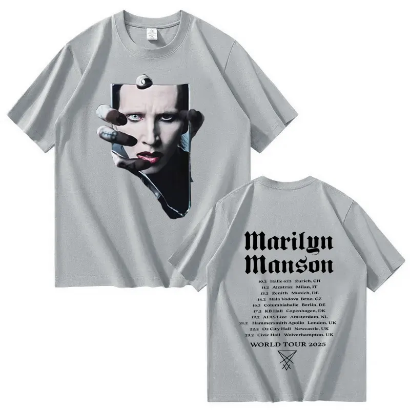 Marilyn Manson 2026 Touring T-shirt for Men and Women, Extra-large