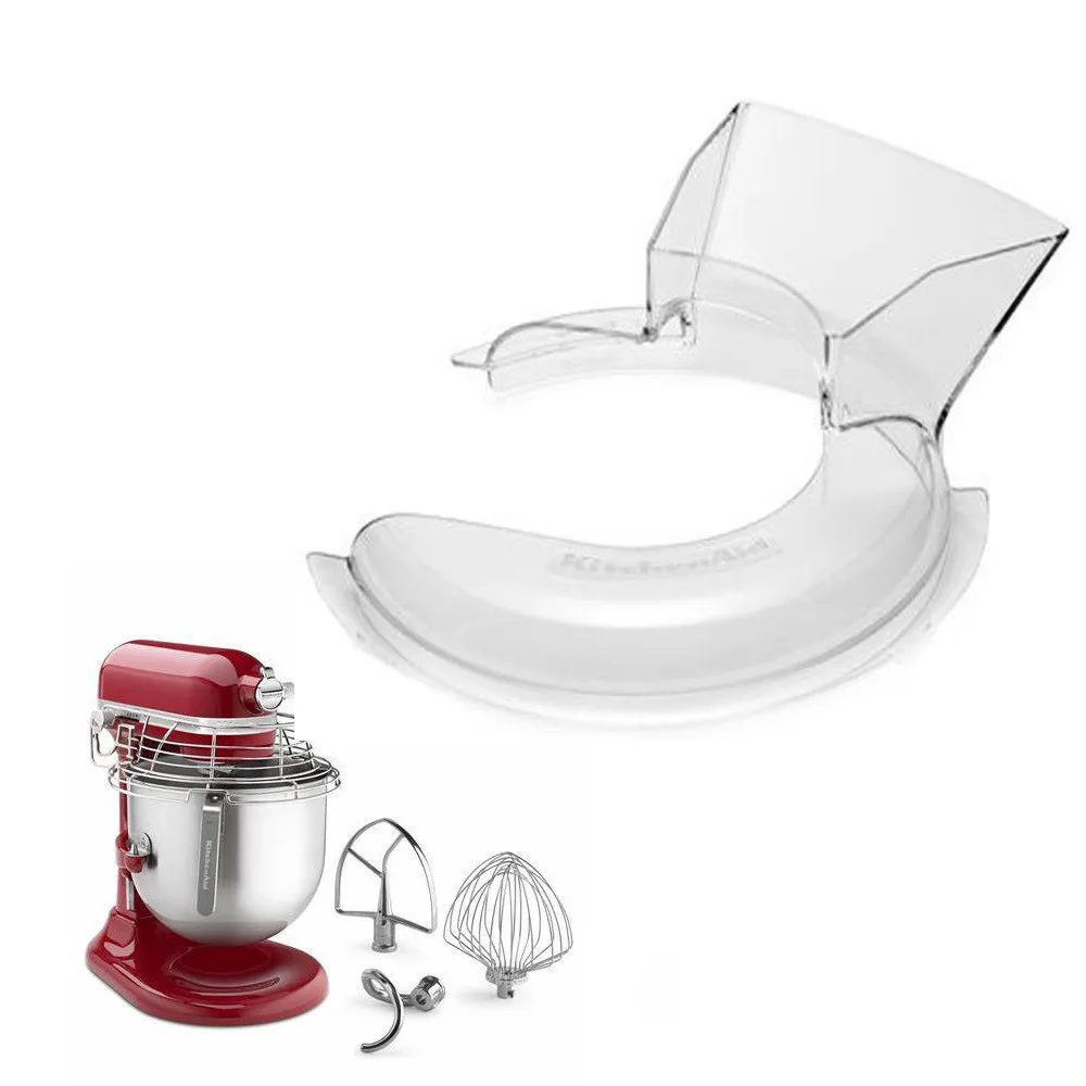 

For KitchenAid Chef Machine 4.5-5QT Stainless Steel Bowl Dustproof and Splashproof Cover, Mixing Bowl Auxiliary Feeding Cover