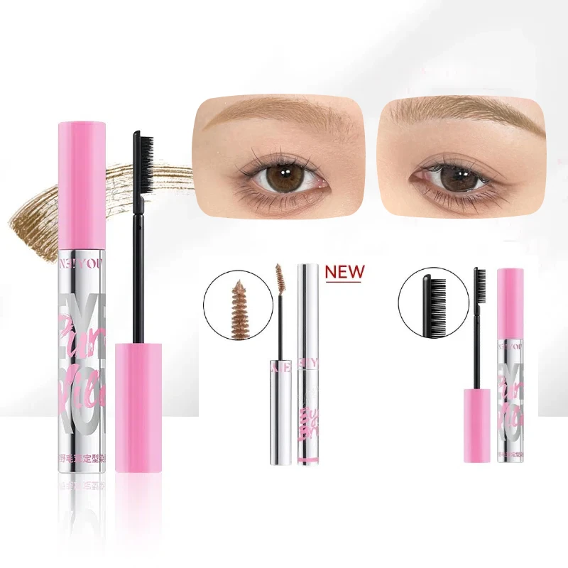 NEIYOU Eyebrow Tint Sweatproof ยาวนานไม่ซีดจางป่าคิ้วสีน้ําตาลอ่อนจัดแต่งทรงผมเจล Eyebrow Staining Cream แต่งหน้า