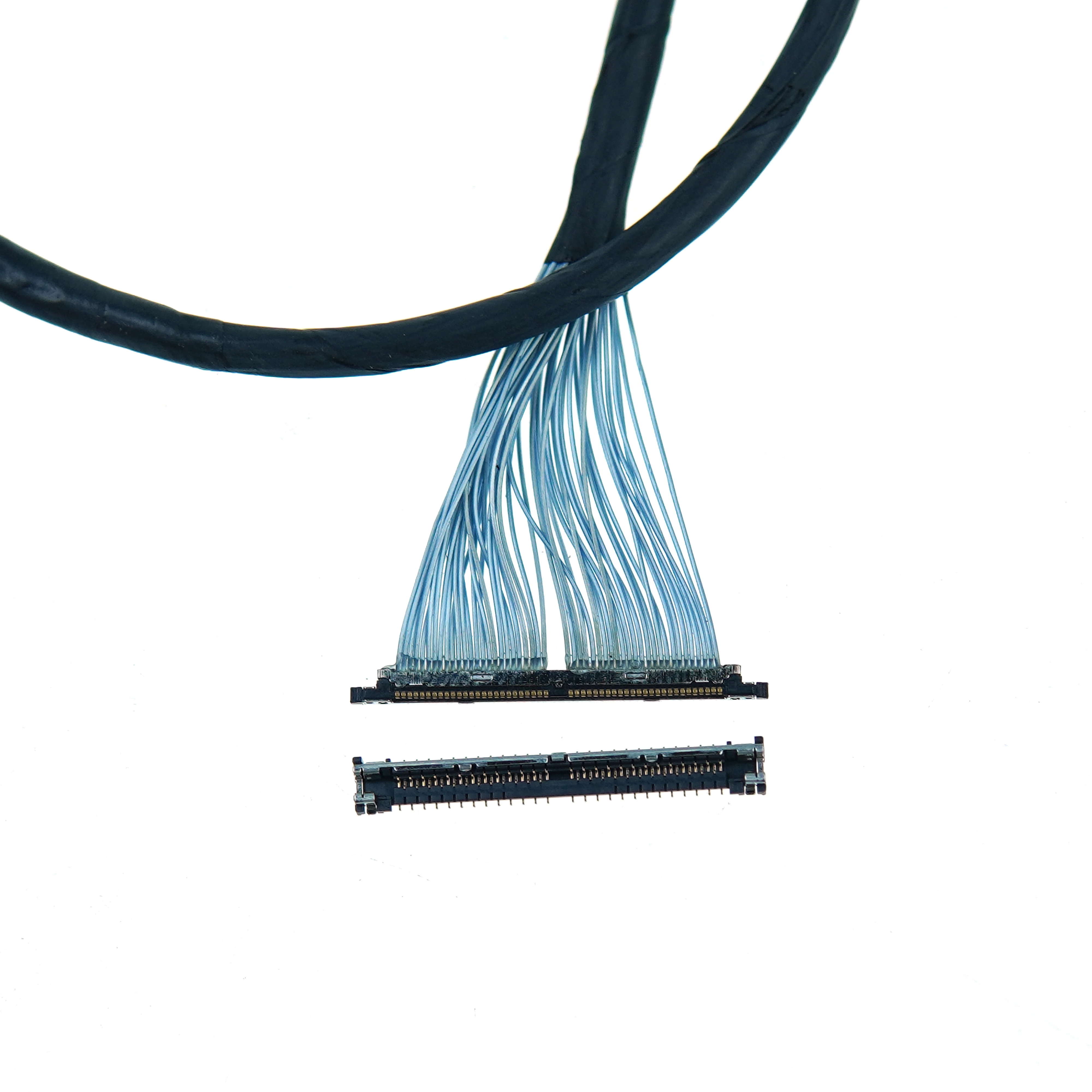 Custom 0.3mm Pitch 50Pin DF56-50P Same/Reverse Direction LVDS Cable 400mm Length
