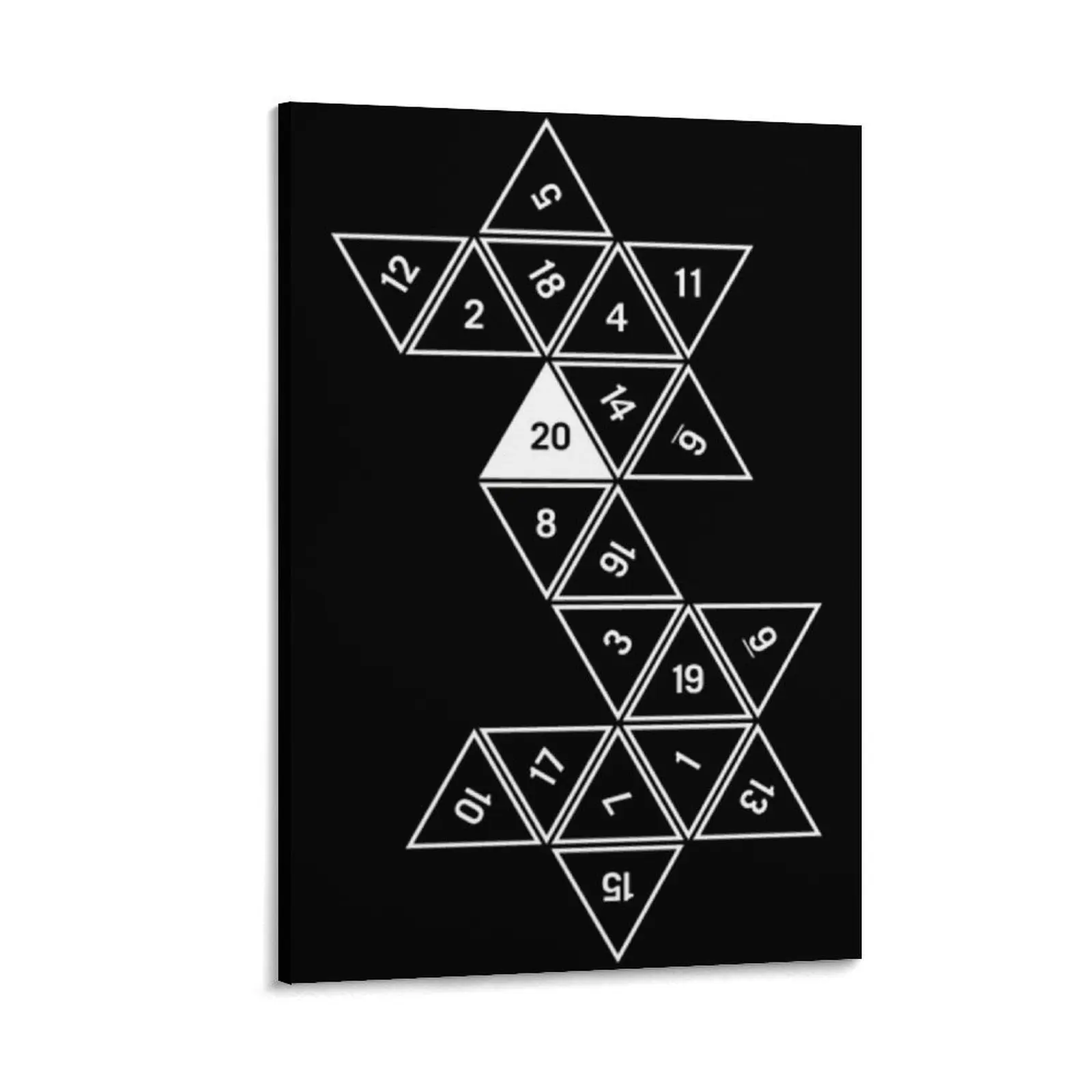 

Unrolled D20 Canvas Painting bedrooms decor Wall posters Paintings on the wall decorative items for home