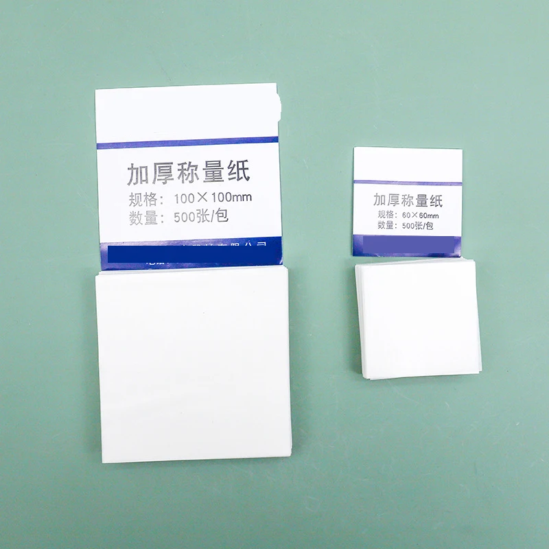 500PCS Weighing paper 60 75 90 100 120 150mm laboratory thickened smooth sulfuric acid paper balance pad paper