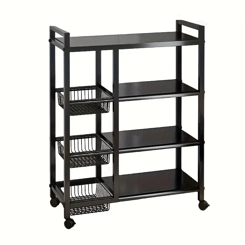 LYZ Space-Efficient Shelves for The Kitchen, Robust Build, Long-Lasting Shelving Unit, Storage Area, And a Versatile Storage Rack, Kitchen Commercial Wheeled Shelves, Standing Shelf