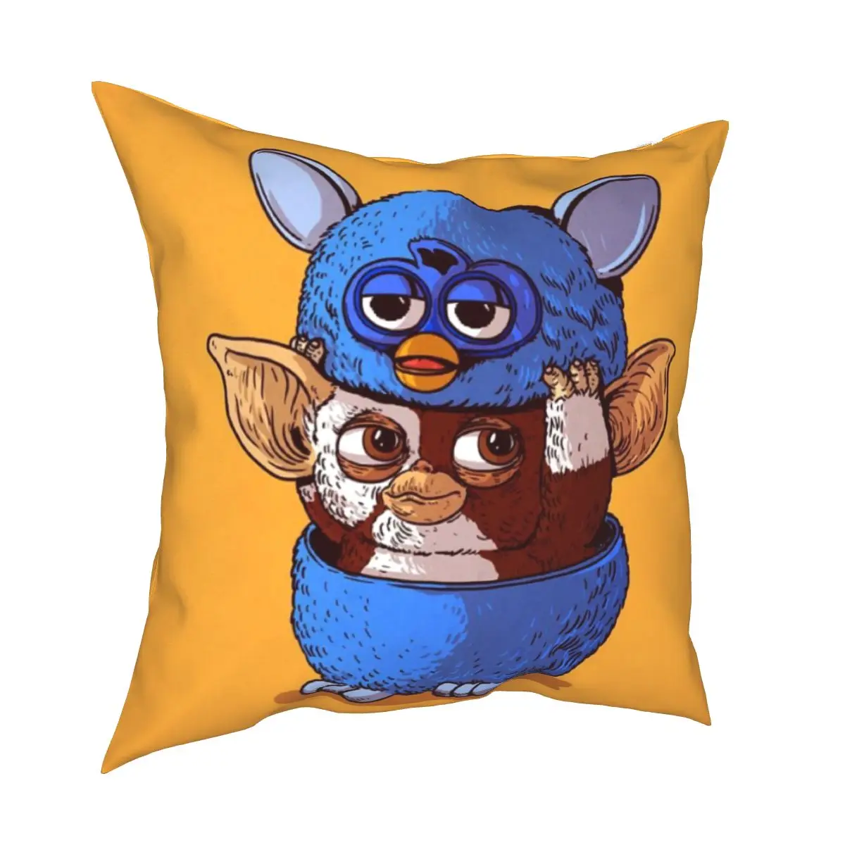 Print Furby Pillowcase Throw Pillow Cover Bedding Super Soft Pattern Decor