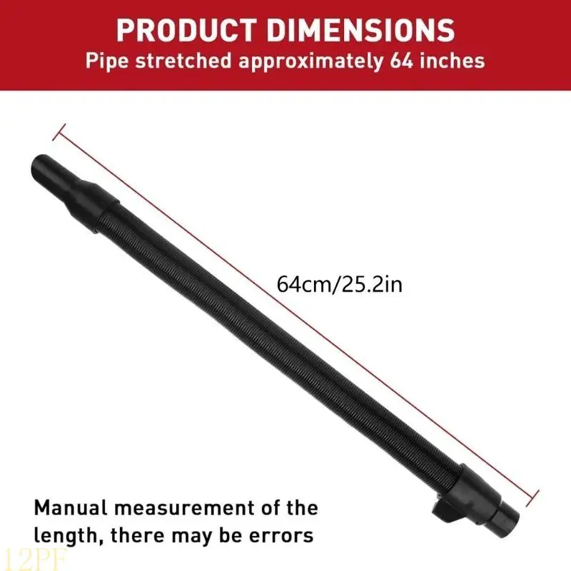 12PF Retractable Vacuums Cleaner Hose Easy Install for 14-37-0105 14-37-0016 18V/28V