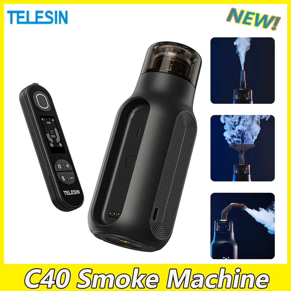 

TELESIN C40 Smoke Machine Photography Smoke Effect Portable Smoke Maker with Remote Control Fogger Machine For Video Shoot