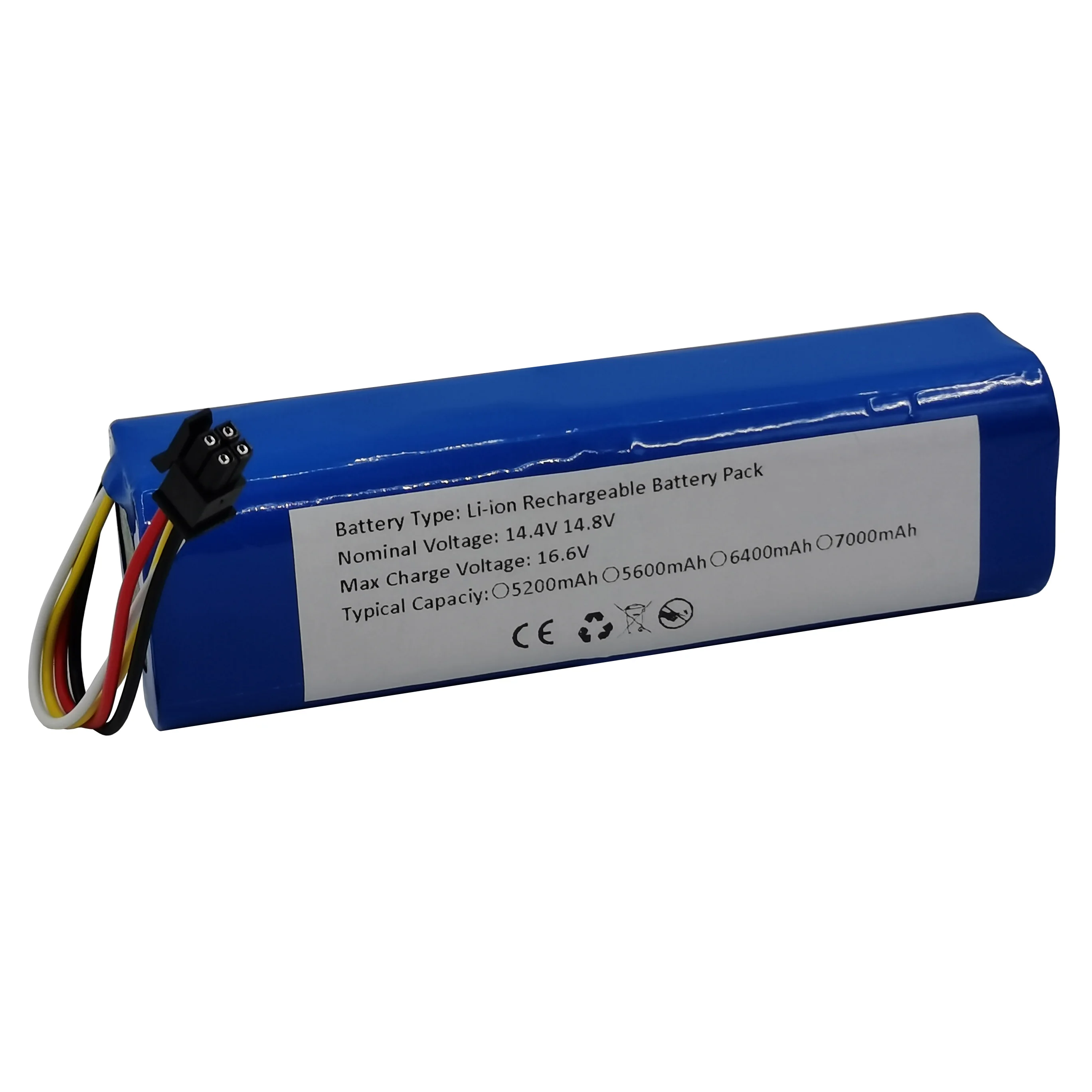 14.4V 14.8V 7000mAh 6400mAh 5600mAh 5200mAh Li-Ion Rechargeable Battery Pack For Midea Robot Vacuum Cleaner M71 M7Pro M7max I10